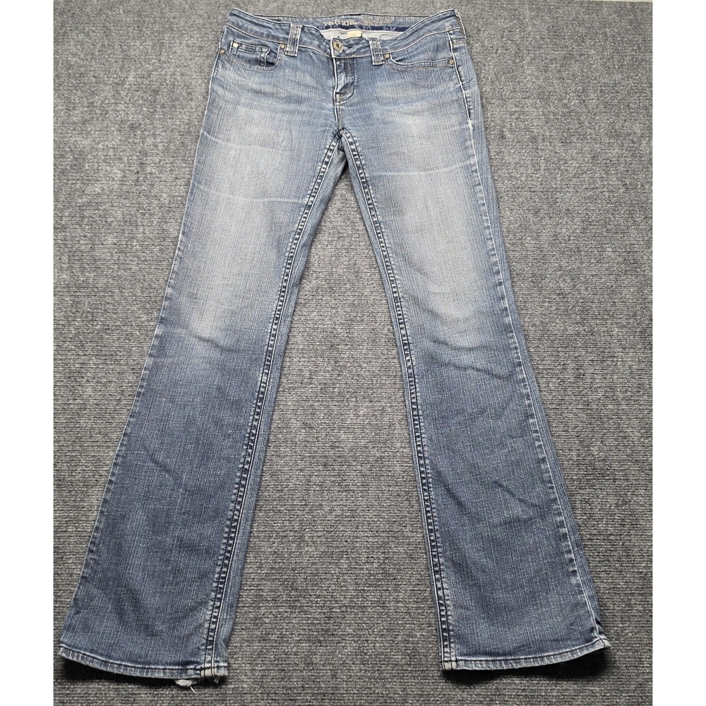 Charlotte Russe Refuge Bootcut Jeans 9L Blue Low Rise Curvy Stretch Denim